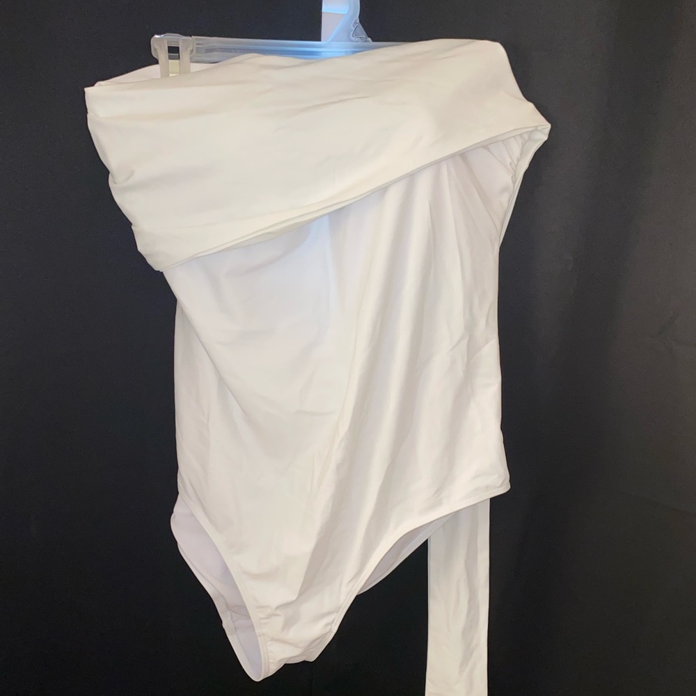 White one piece swimsuit